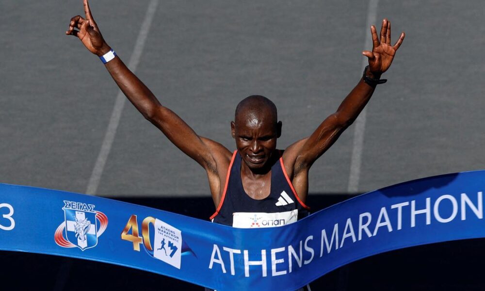 Kiptoo Ashinda Athens Marathon 1 2023 11 12T112902Z 1990212874 RC2MB4AEZR9T RTRMADP 3 ATHLETICS GREECE