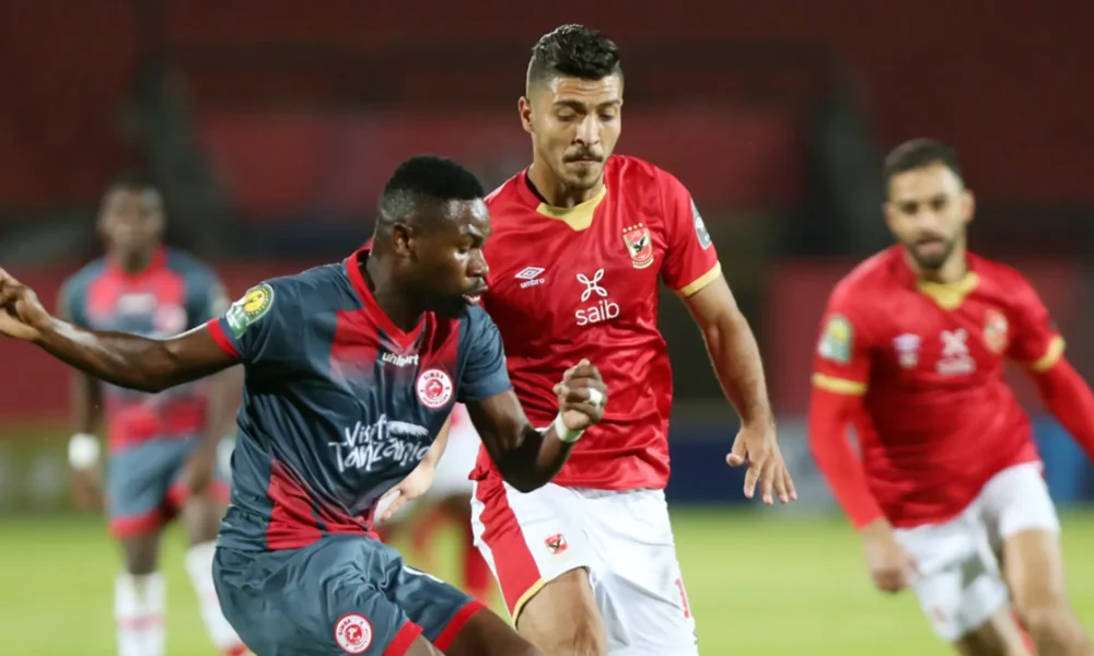 Simba Sc Vs Al Ahly Robo Fainali Caf 1 erasto nyoni 210409 mohamed sherif bpp1050