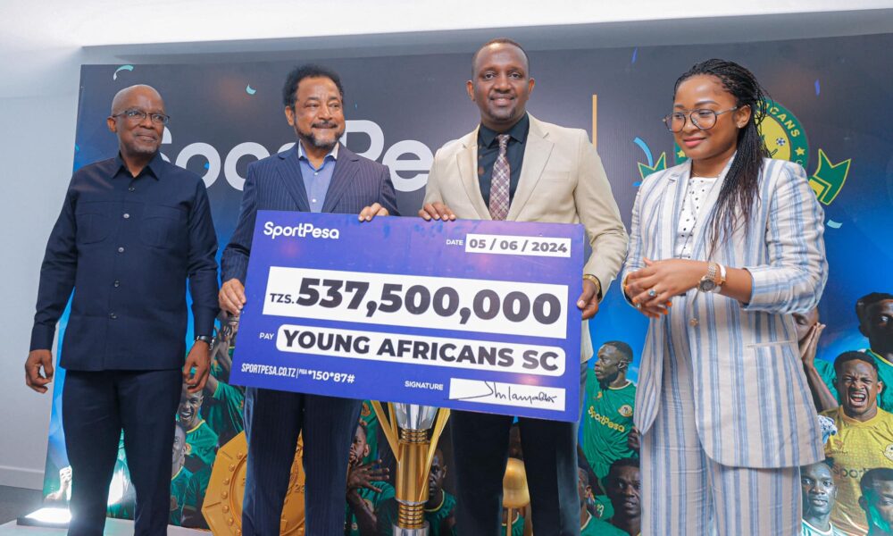 SportsPesa Yakabidhi Mamilioni Yanga Sc 1 447833276 1019338326218765 241502591018232188 n