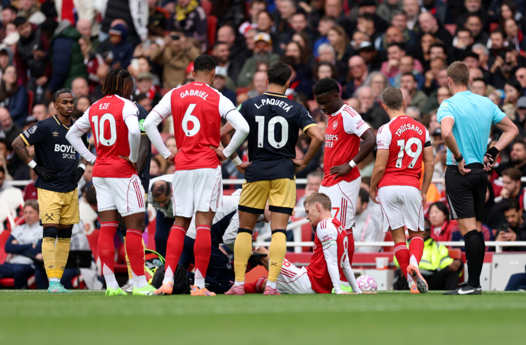 Majeraha Yawaandama Arsenal 2025 2 Majeraha Yawaandama Arsenal - sportsleo.co.tz