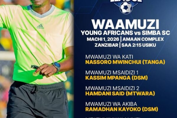 Waamuzi Dabi ya Kariakoo Hadharani: Bodi ya Ligi Yataja Majina Rasmi kwa Yanga vs Simba-www.sportsleo.co.tz