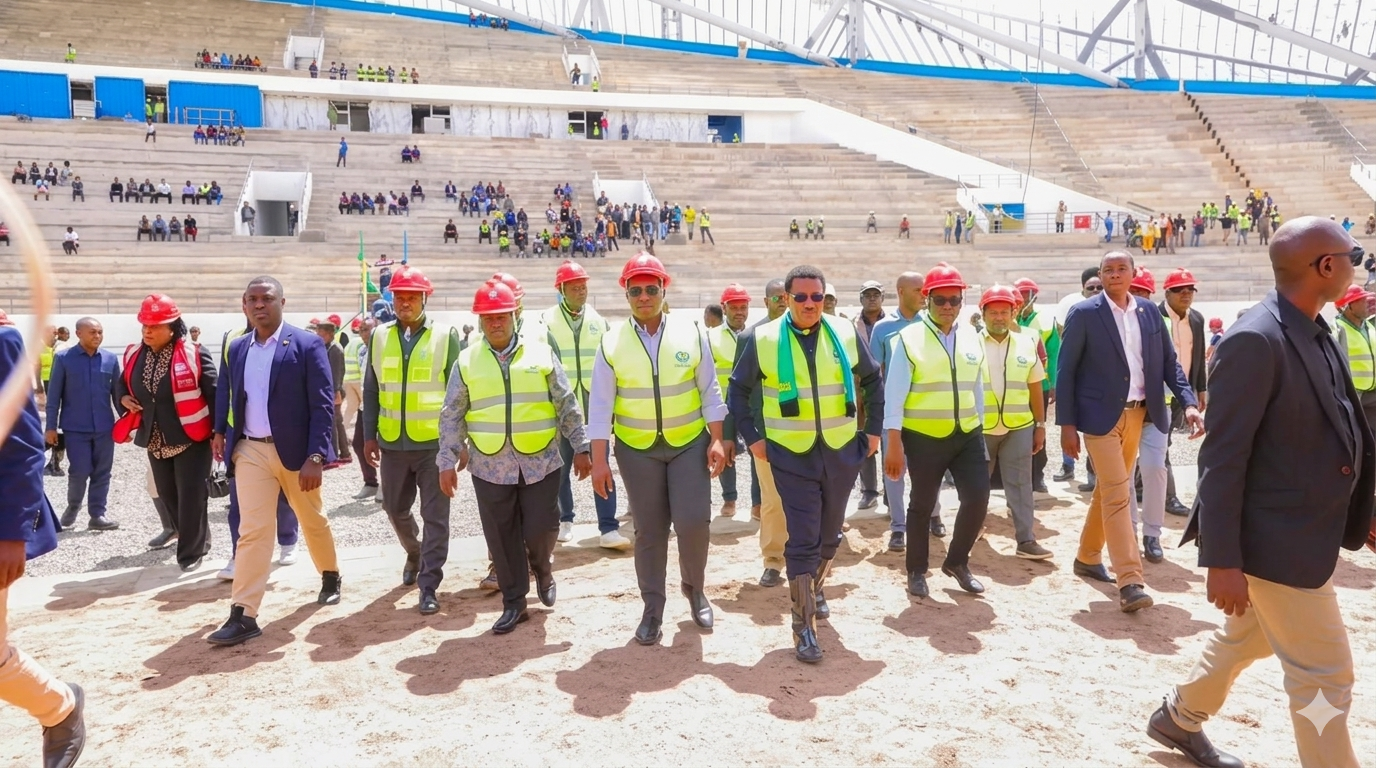 Waziri Mkuu Akagua Uwanja AFCON: Maagizo Mazito kwa Mradi wa Uwanja wa Arusha 1 Waziri Mkuu Akagua Uwanja AFCON: Maagizo Mazito kwa Mradi wa Uwanja wa Arusha
