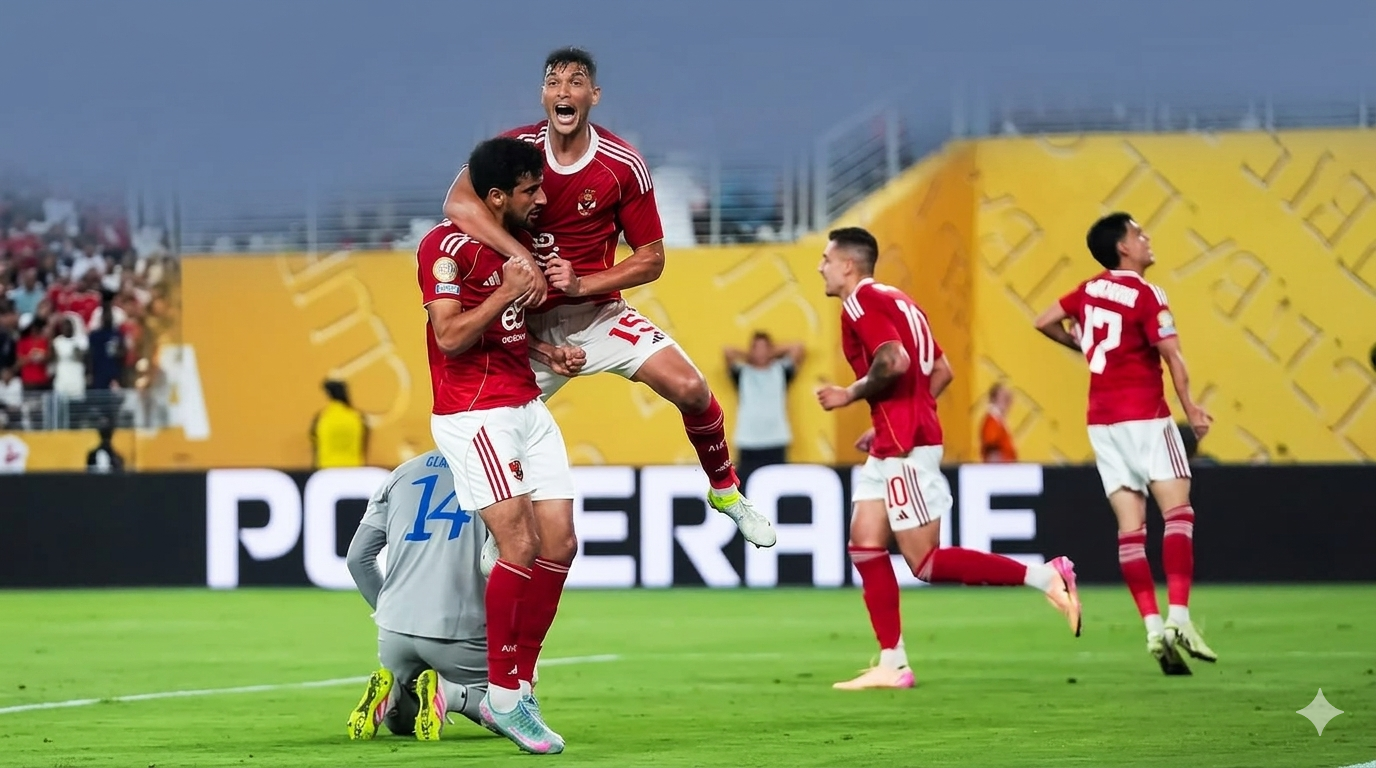 Al Ahly Watishia Kugoma Kombe la Shirikisho CAF? Maamuzi Yao Yatikisa Soka la Afrika 4 Shangwe za moja ya mastaa wa klabu ya Al ahly wakishangilia moja ya mabao yao muhimu katika michezo ya ligi kuu