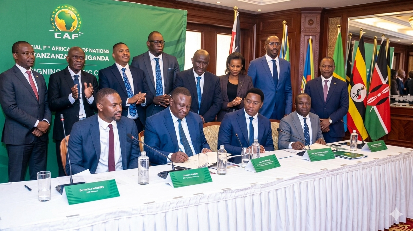 Azimio la Pamoja Lasainiwa AFCON 2027: Tanzania, Kenya na Uganda Kuweka Historia Afrika